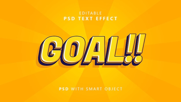 Goal text effect