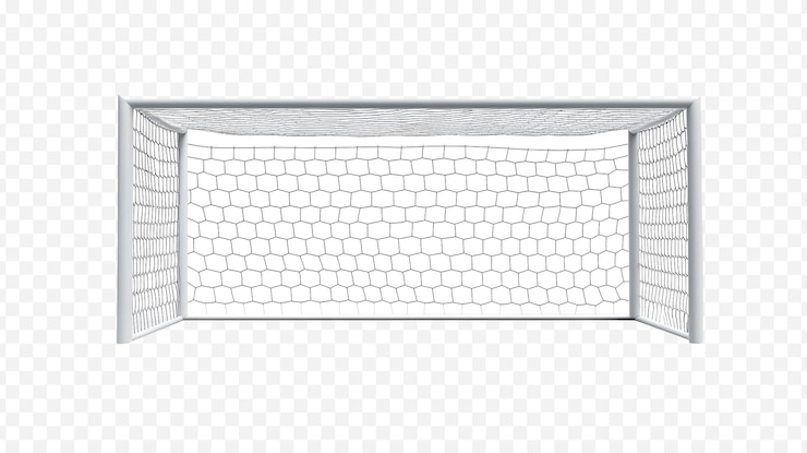 PSD goalpost on a transparent background