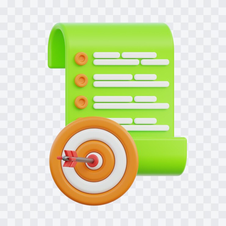 PSD goals 3d illustration