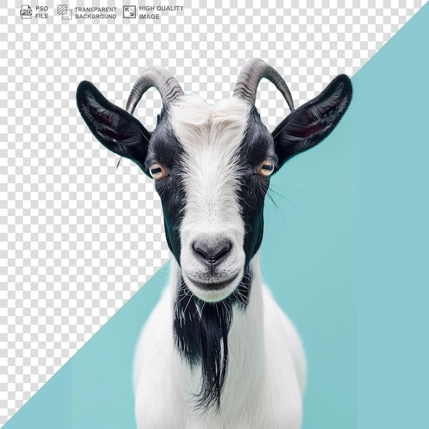 PSD goat isolated on transparent background