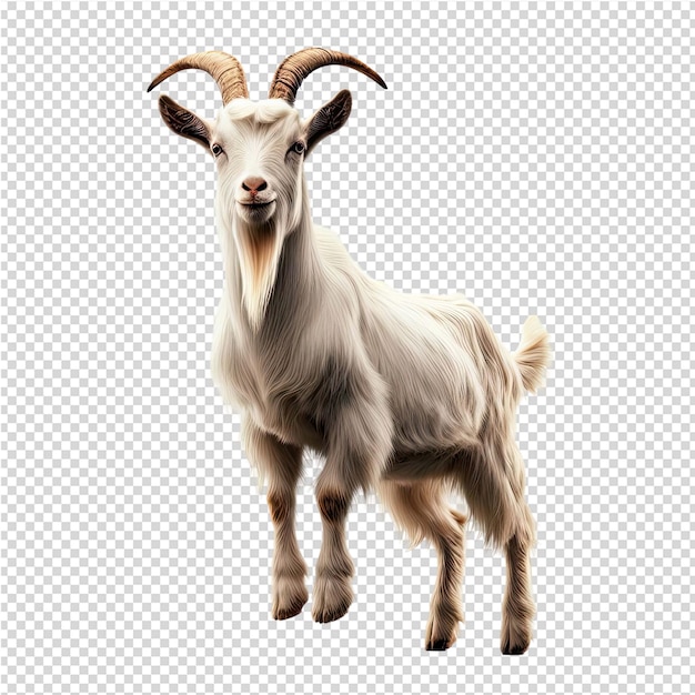 PSD a goat with a goat on its face