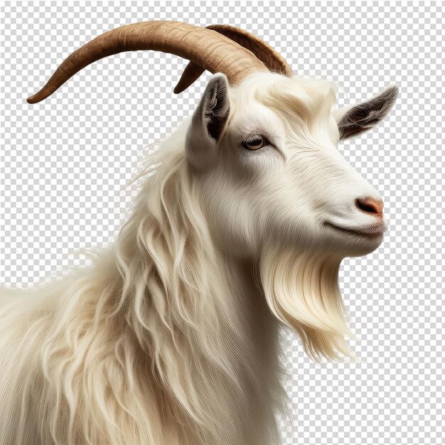 PSD a goat with a goat on its head