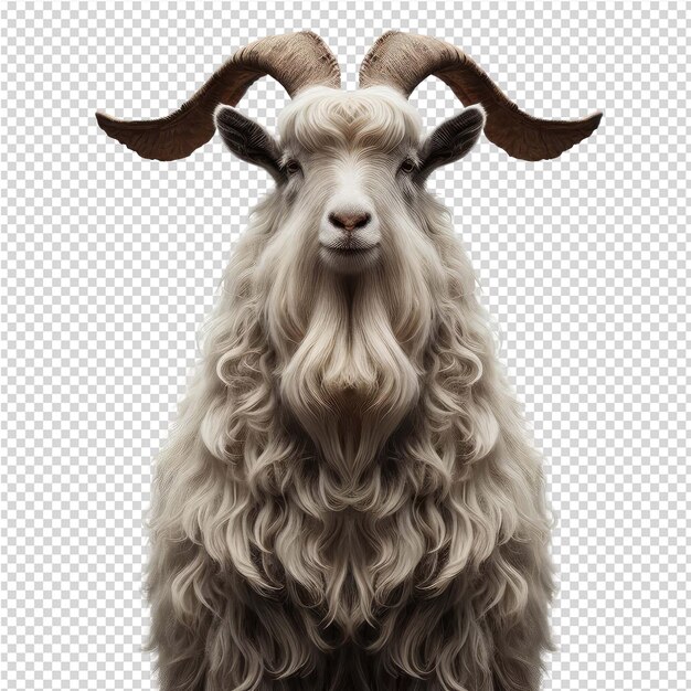 PSD a goat with horns and horns is shown in this image