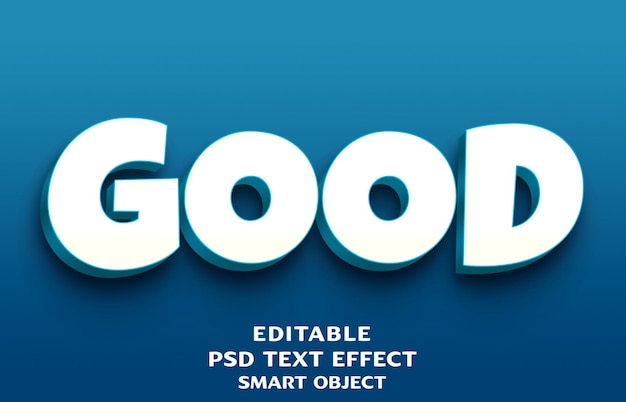 PSD goed 3d-teksteffectontwerp