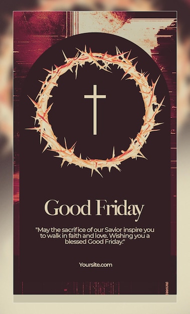 Goede vrijdag Instagram story poster