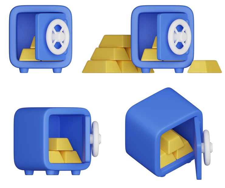 PSD ゴールドバー 3dグラフィック
