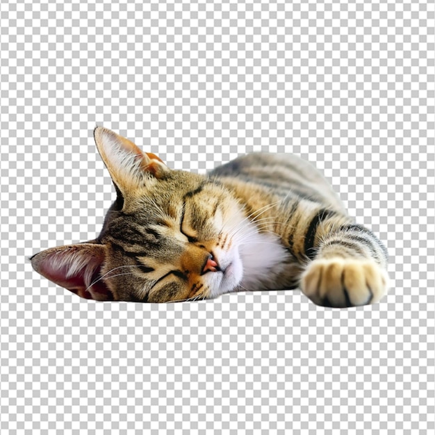 PSD the gold bengal cat on white space