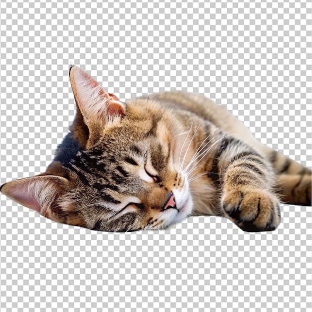 PSD the gold bengal cat on white space