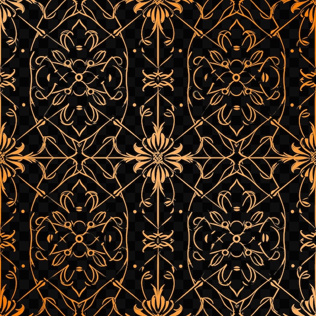 PSD a gold and black wallpaper with a gold flower pattern