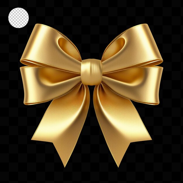 Gold bows or ribbon Decorative bow, 3d set 13367753 PNG