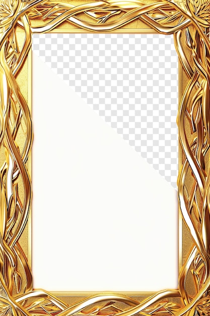 PSD gold braid frame for memorial card with blank center