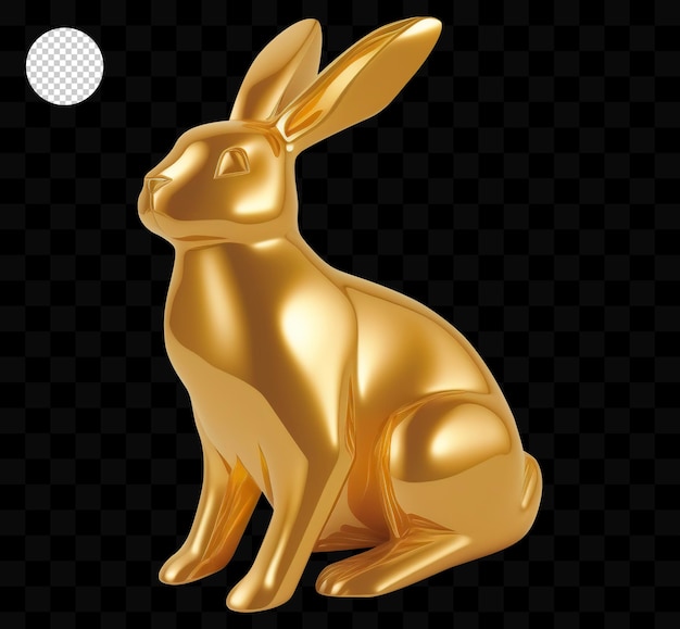 PSD gold bunny