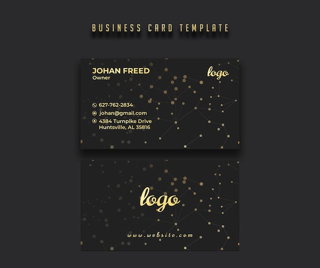 Gold business card