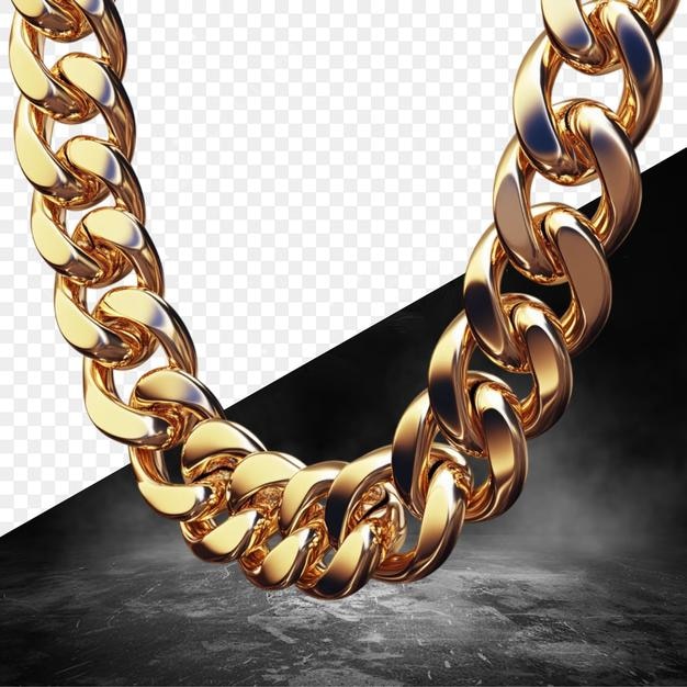 a gold chain with the letter a on it