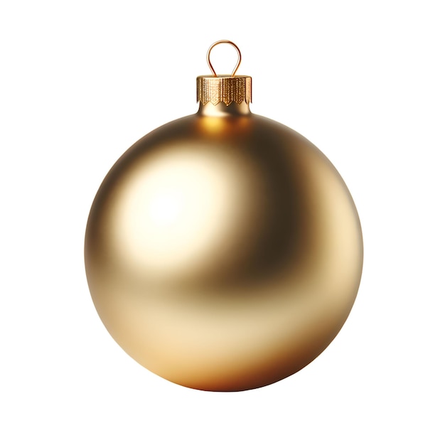 PSD gold christmas bauble