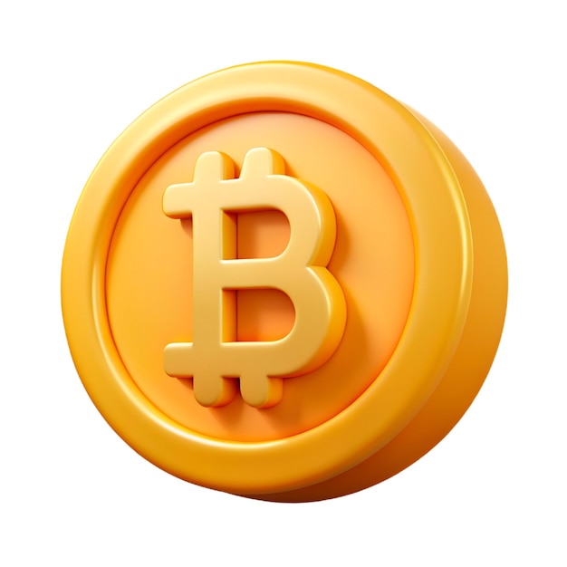 Gold coin with a black and white background with a B on it