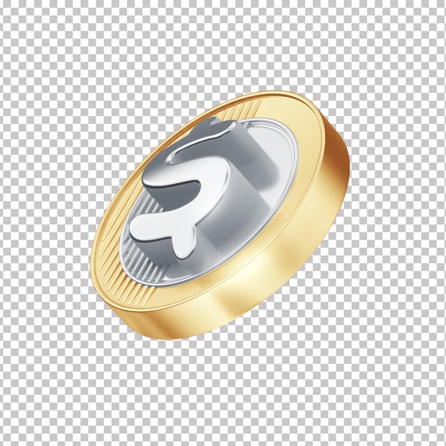 PSD gold coin with the letter s on it