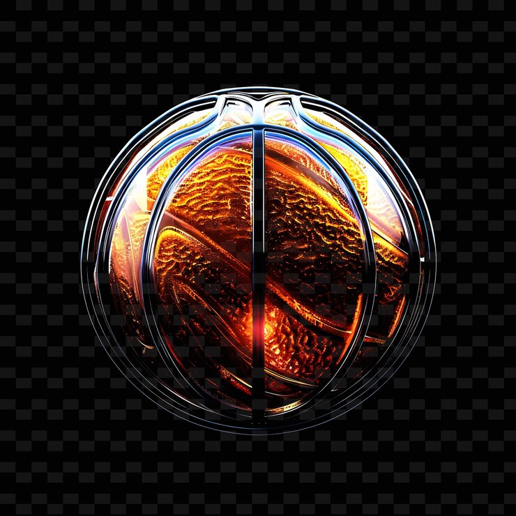 PSD a gold coin with the word quot basketball quot on it