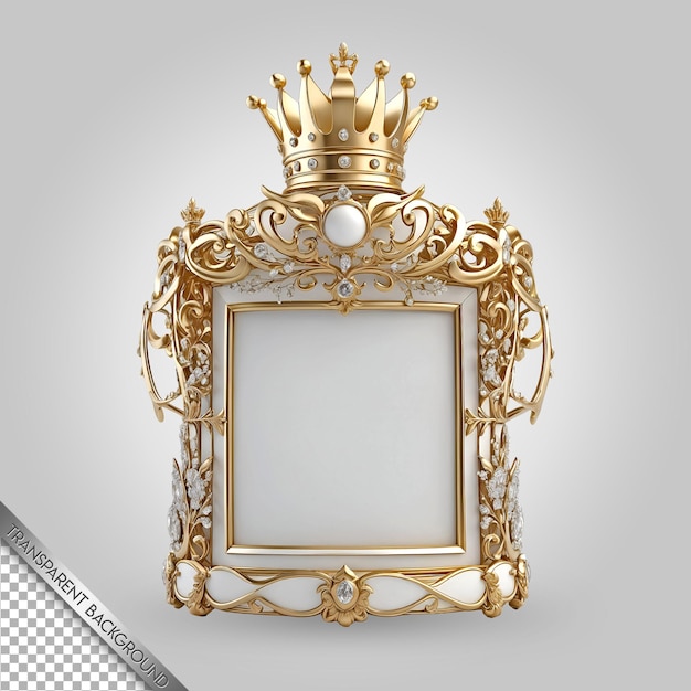 PSD a gold crown and crown is shown in a picture