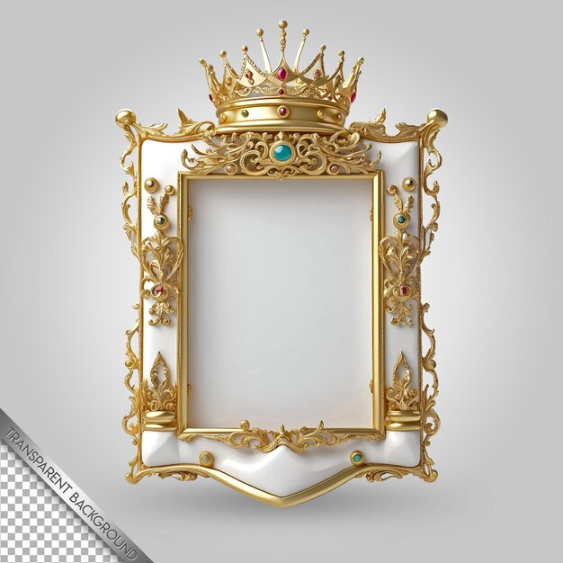 PSD a gold crown with a crown on it