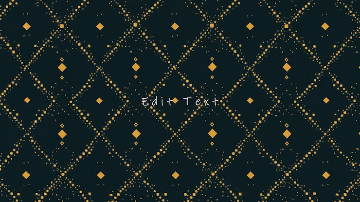 PSD gold diamond pattern on dark green background