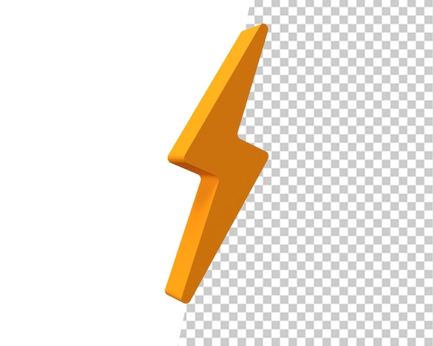 gold energy lash icon 3d render