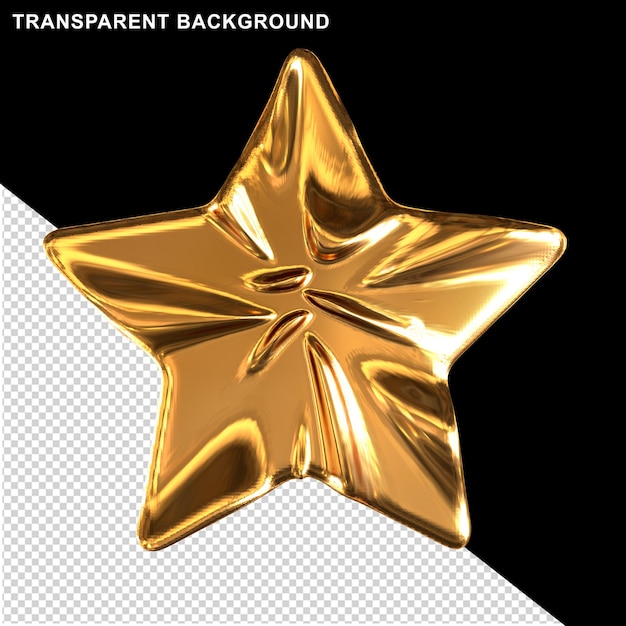 Gold fivepointed star