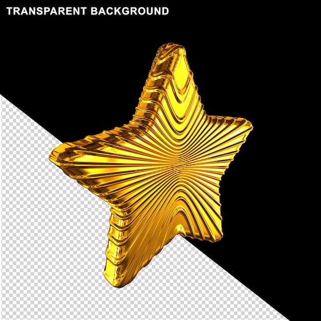 Gold fivepointed star