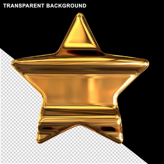 Gold fivepointed star