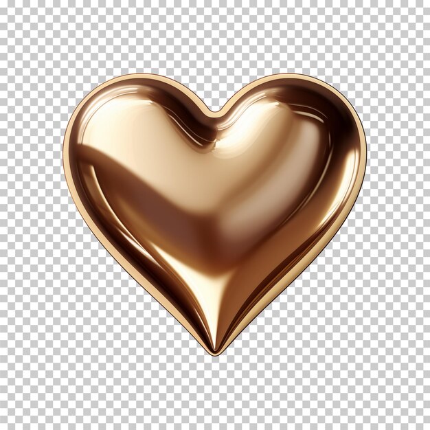 Gold foil Valentines heart