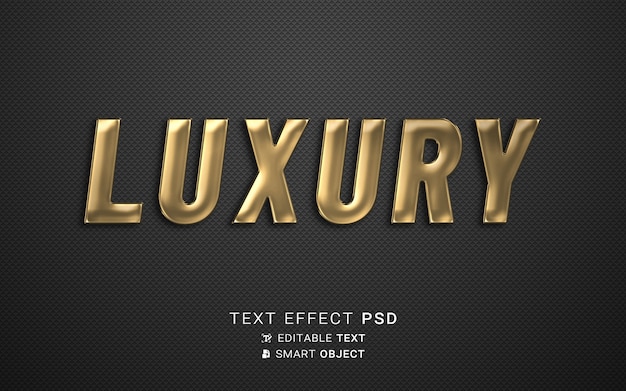 PSD gold font text effect