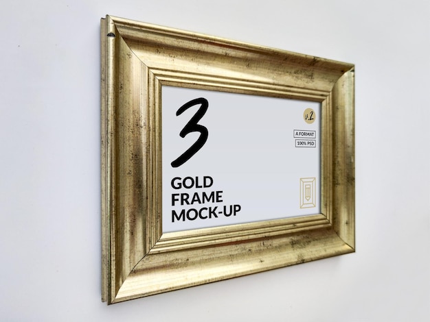 PSD gold frame mockup 2 01