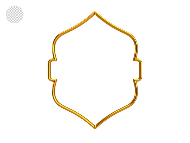 PSD a gold frame with a diamond shaped design on it