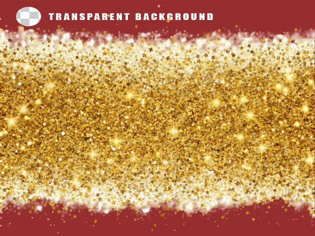 PSD gold glitter blot abstract background pattern for poster on transparent background