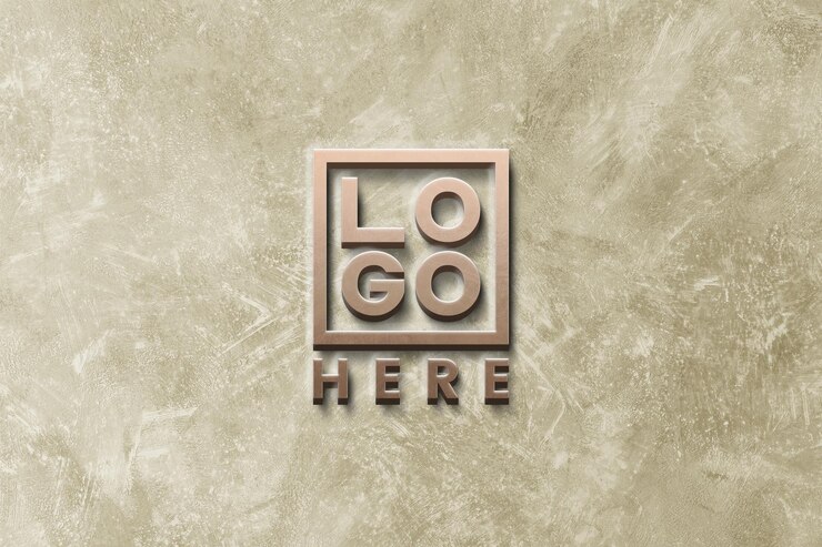 gold logo mockup