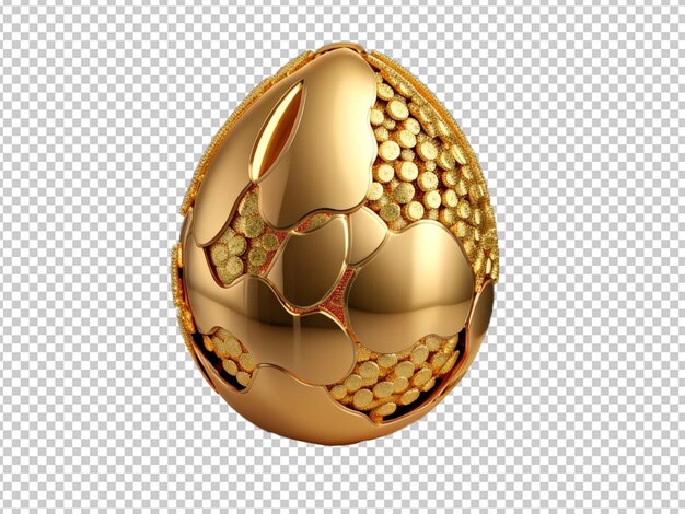 PSD gold luxury easter egg