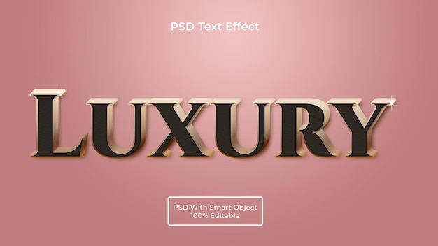 Gold luxury editable text effect style theme.