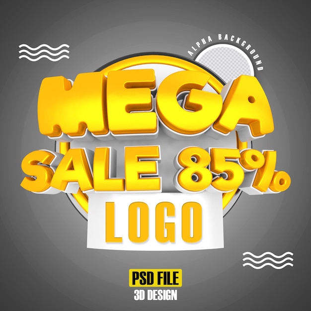 Gold mega sale 85 3d rendering design