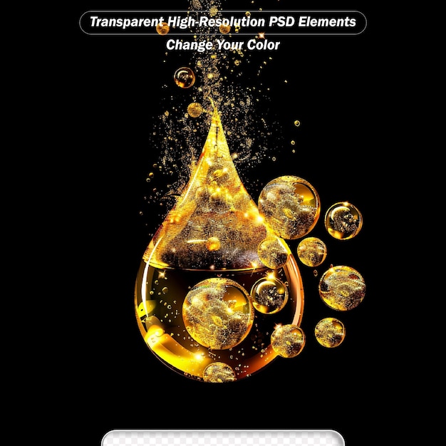 gold molecule background for cosmetics product