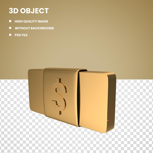 PSD gold money icon