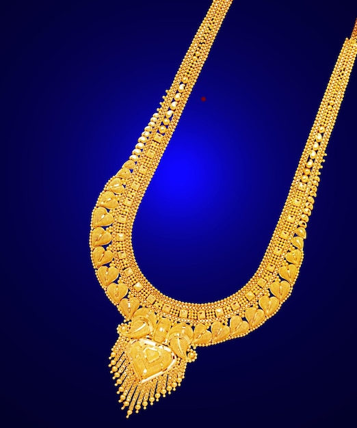 PSD gold necklace design