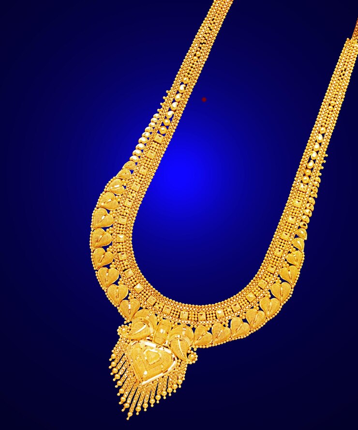 PSD gold necklace design