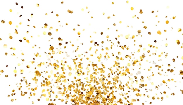 PSD confetti d'oro per le feste