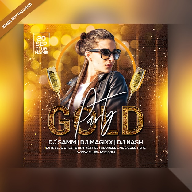 Gold Party Flyer