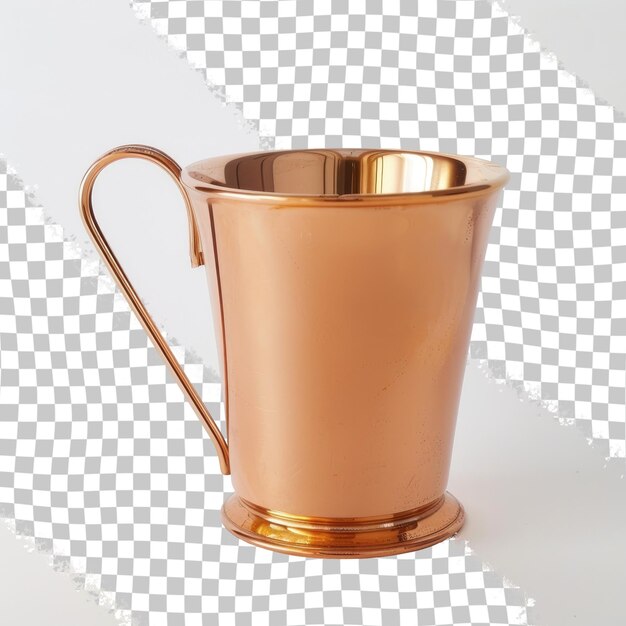 PSD a gold pitcher with a handle on a checkered background