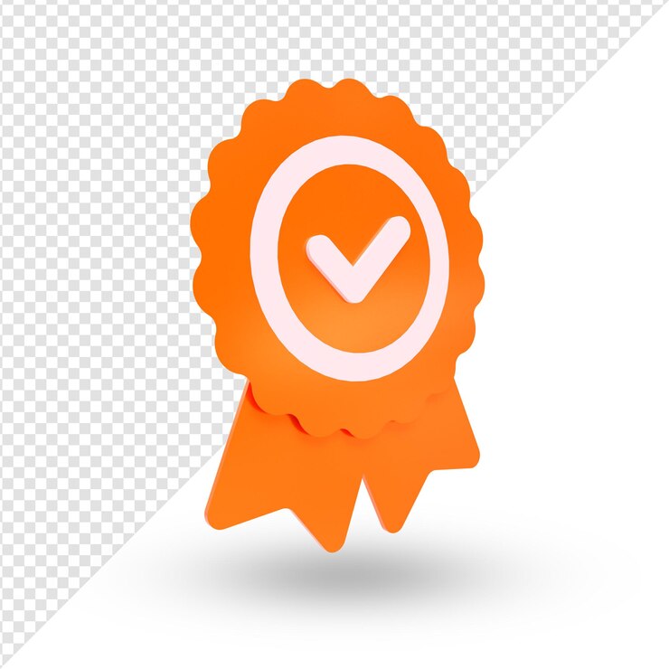 Gold silver bronze medal 3d render