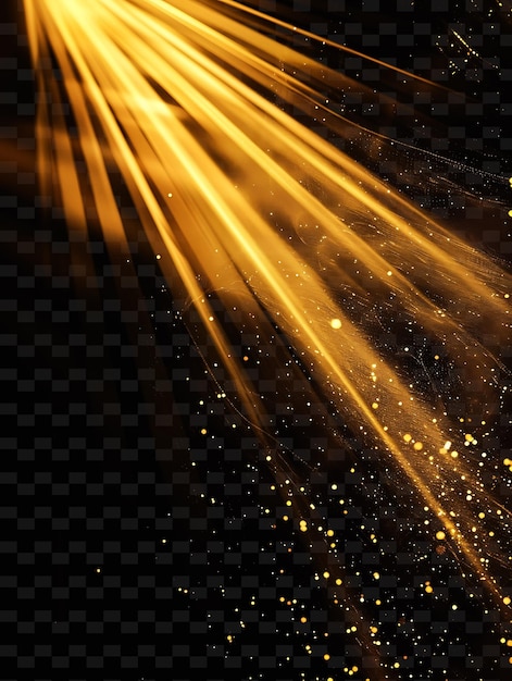 PSD gold sparks on a black background