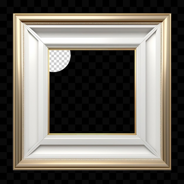 PSD gold square frame