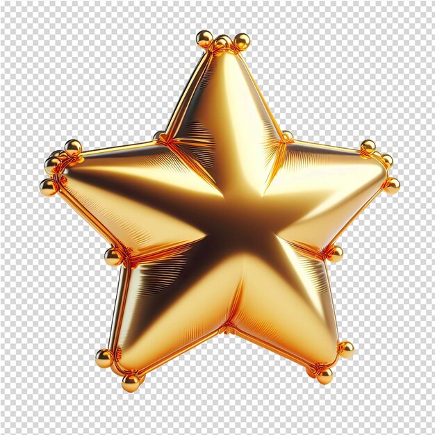 PSD a gold star with a star on it