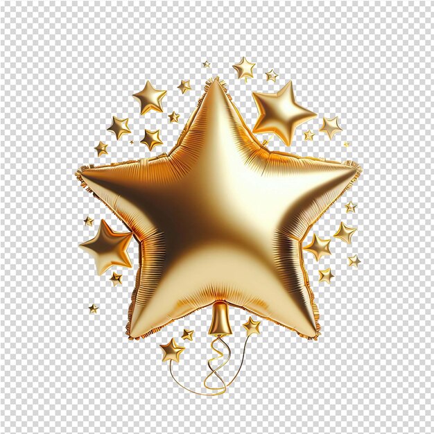 PSD a gold star with a star on it